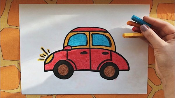 Рисование с детьми машина красками
