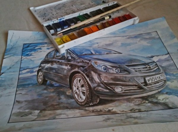 Машина гуашью