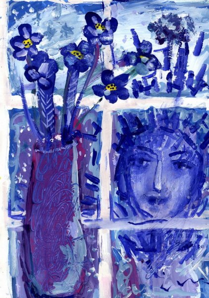 Снежная Королева гуашью