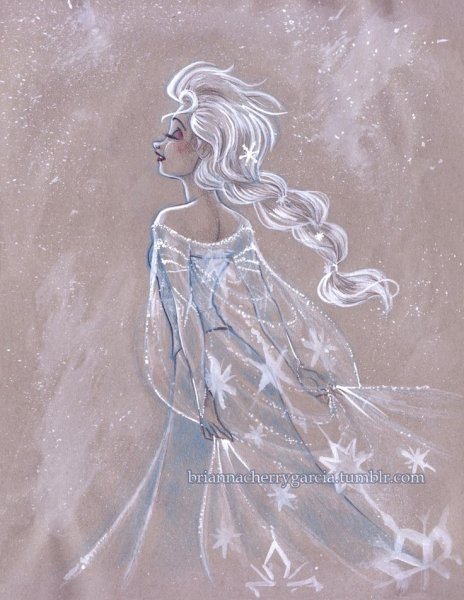 Диснеевские принцессы пастелью