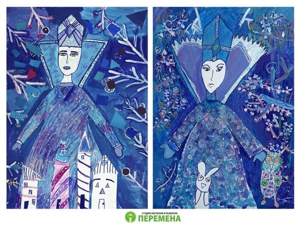 Детский портрет снежной королевы