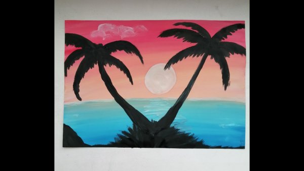 Правополушарное рисование пальмы