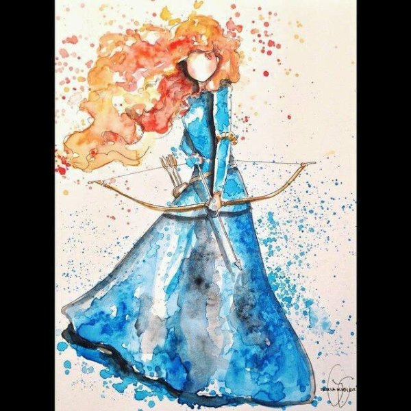 Принцесса акварель