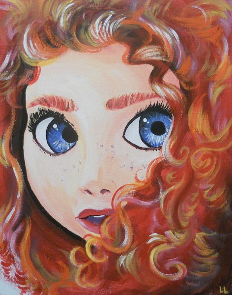 Рисунки принцесс красками