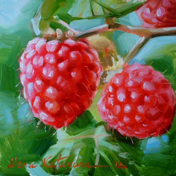 Малина в живописи