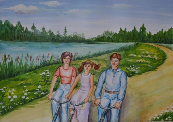 Семья гуашью