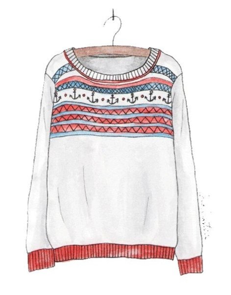 Свитер акварелью