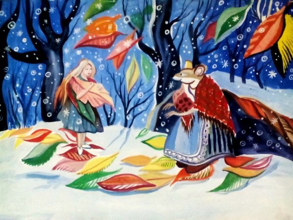 Книжные иллюстрации гуашью