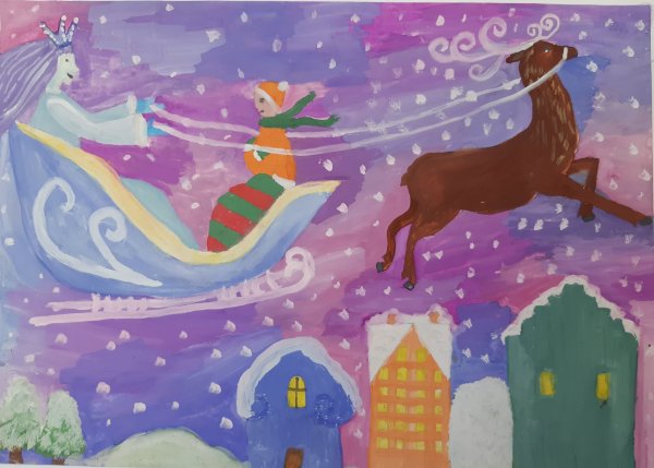 Детские иллюстрации к сказке Снежная Королева