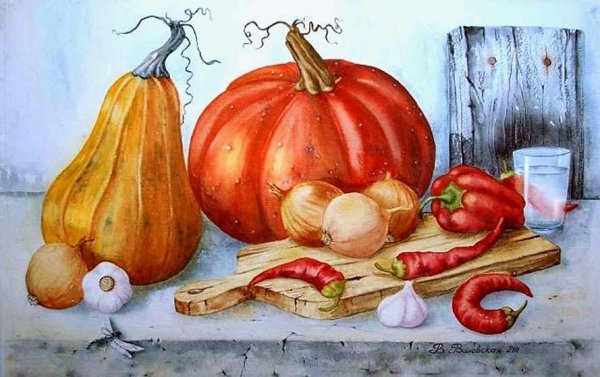 Натюрморт с овощами