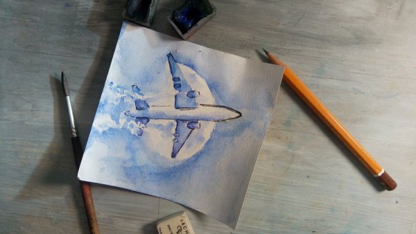 Скетчинг самолет