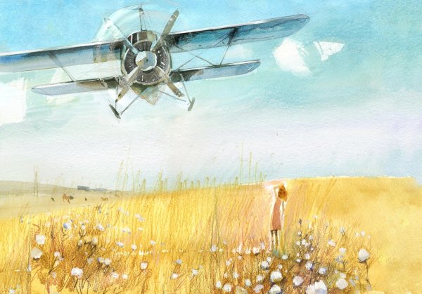 Авиация в живописи художников
