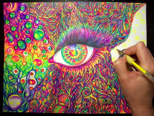 Психоделика красками