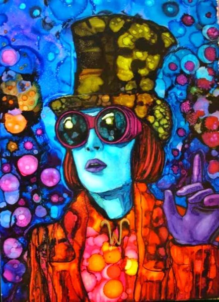 Вилли Вонка арт психоделика