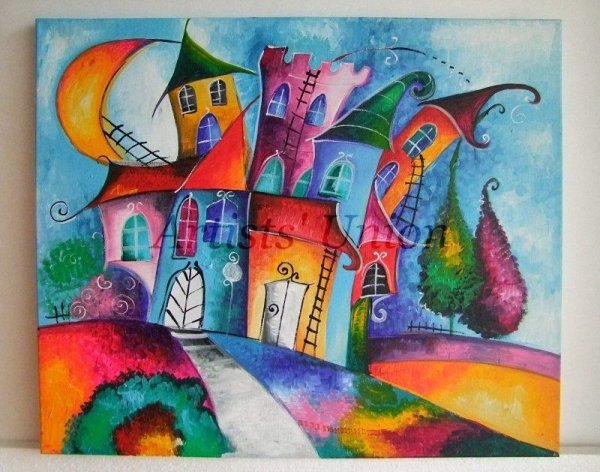 Рисование сказочный город