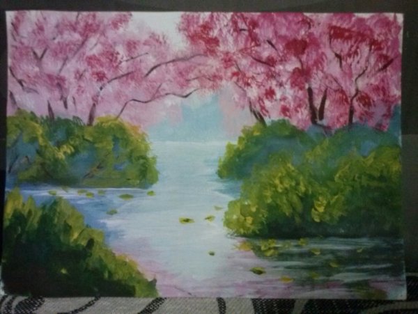 Простые картины из Гуаша