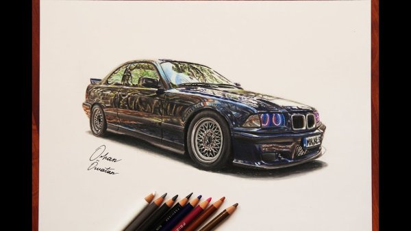 BMW e36 drawing