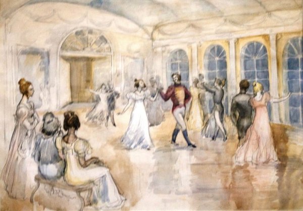 Вальс иллюстрация