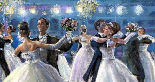 Игорь Майков картина маскарад