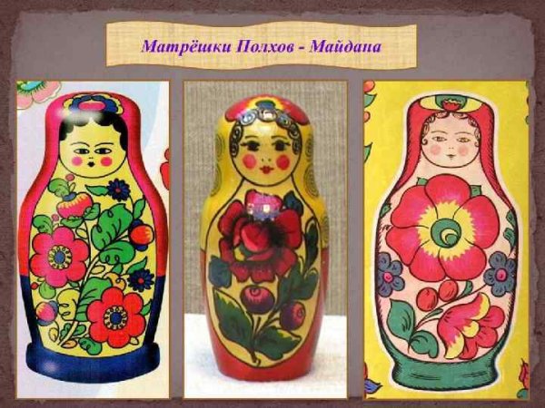 Матрешка Вятская Полхов-Майданская Семеновская