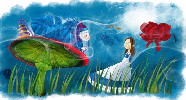 Алиса в стране чудес рисунок 3 класс