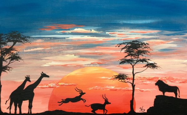 Рисуем Африку