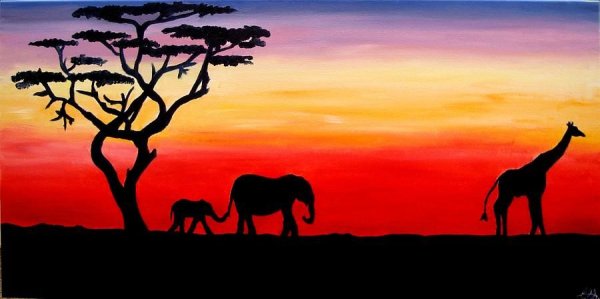 Саванна гуашью