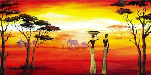 Рисование африканских животных