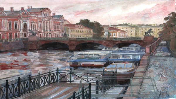 Аничков мост канал Грибоедова