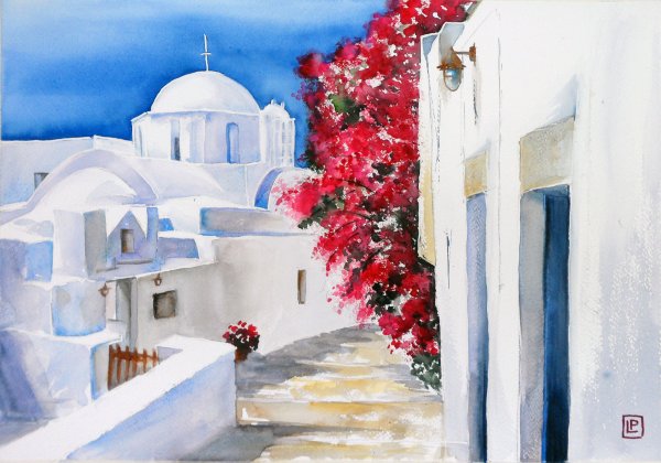 Санторини картина