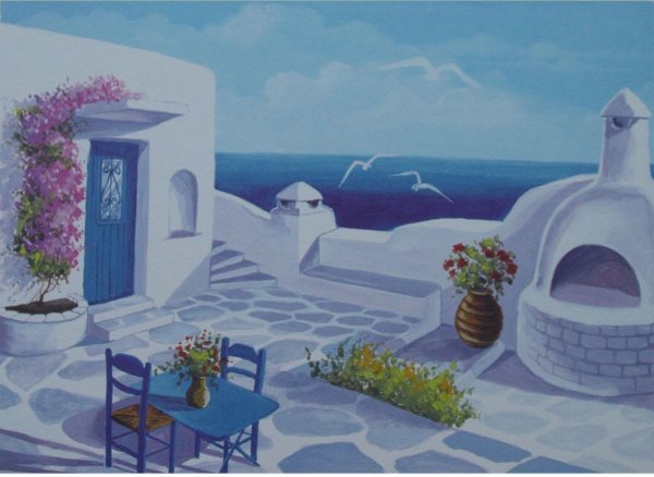 Миконос Греция картины