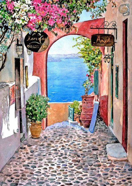 Художник Пантелис зошратос