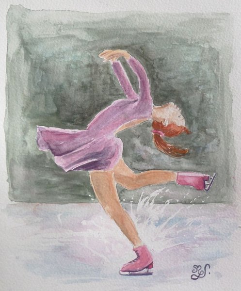 Фигуристка рисунок