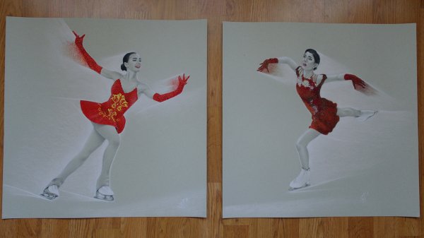 Фигуристка рисунок