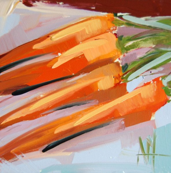 Морковь живопись
