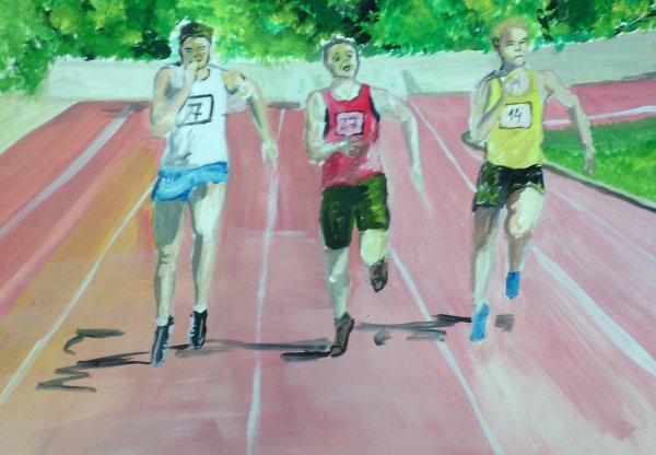 Спортивные соревнования живопись