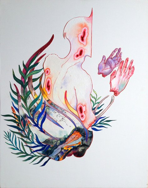 Дым рисунок гуашью