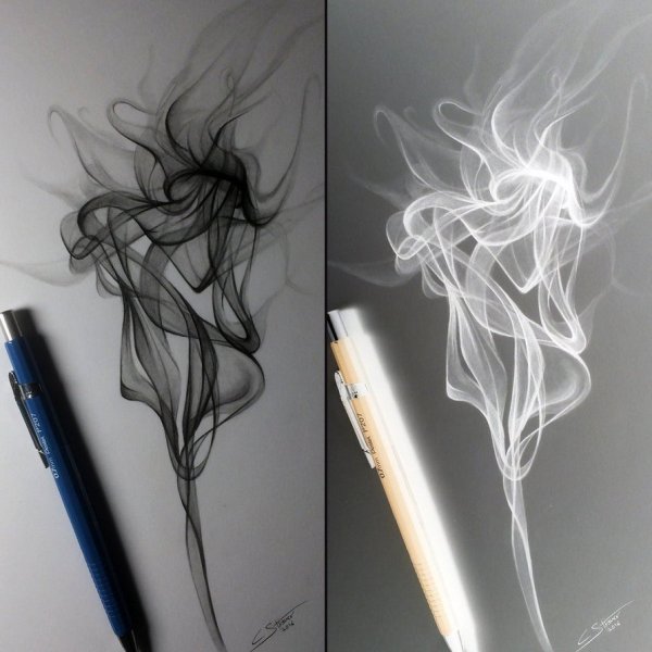Рисование дымом
