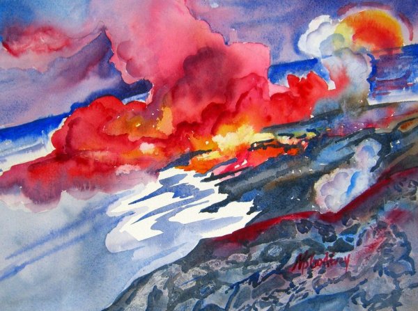 Вулкан гуашью