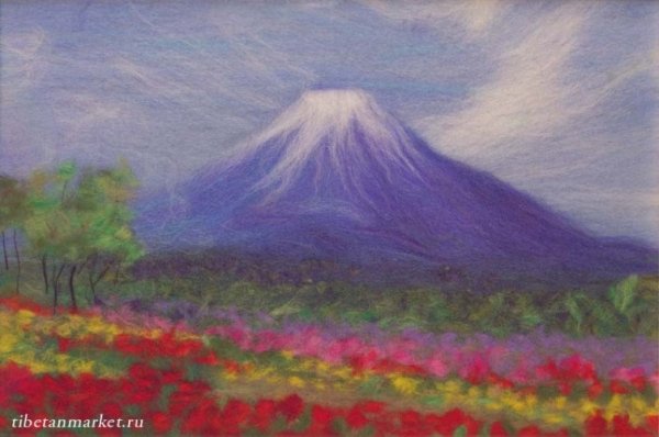 Живопись шерстью горы