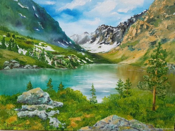 Горный Алтай картины маслом