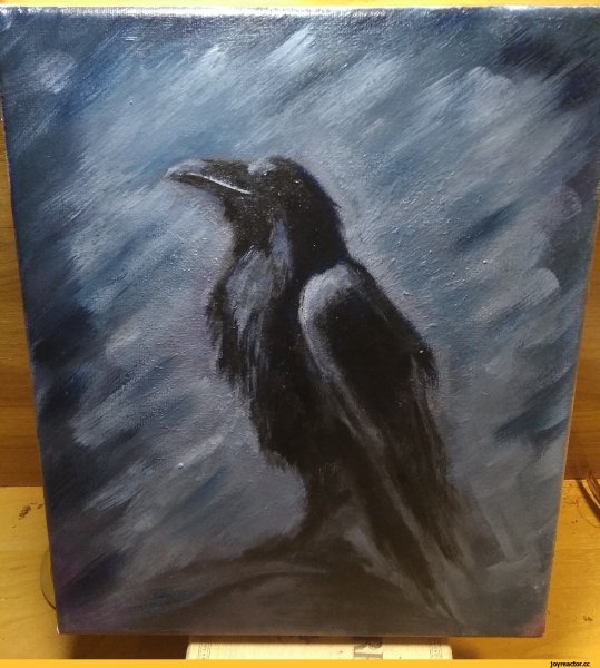 Ворон акрил