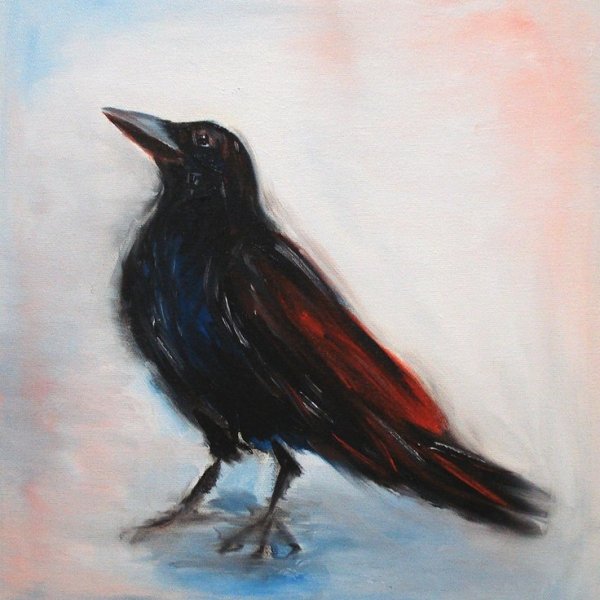Ворон красками