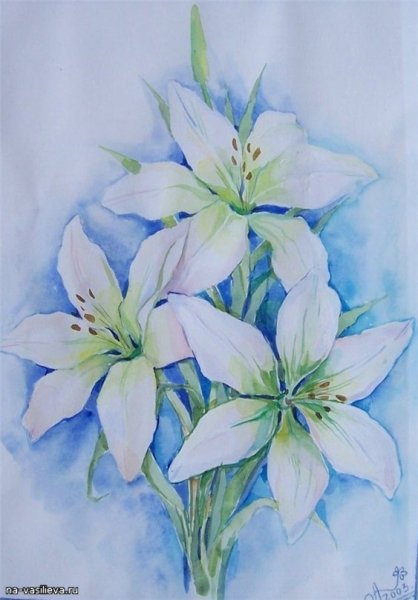 Лилия Ораева акварелью
