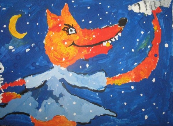 Детские рисунки гуашью