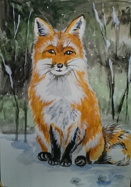 Рисование животных гуашью