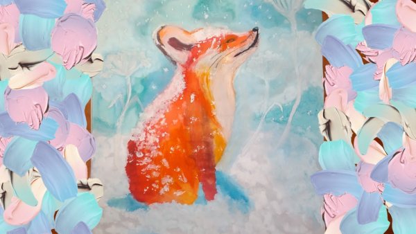 Рисуем лисичку поэтапно гуашью для детей