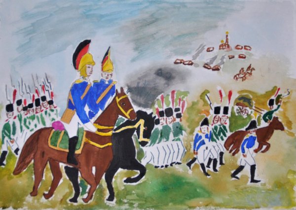 Бородино рисунки детей 11 лет