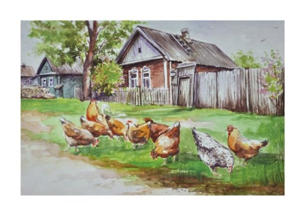 Первый снег карандашом