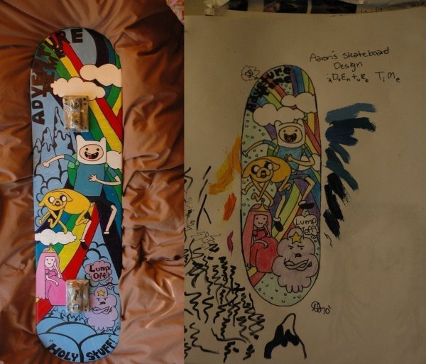 Adventure time скейтборд